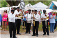 second line band performing