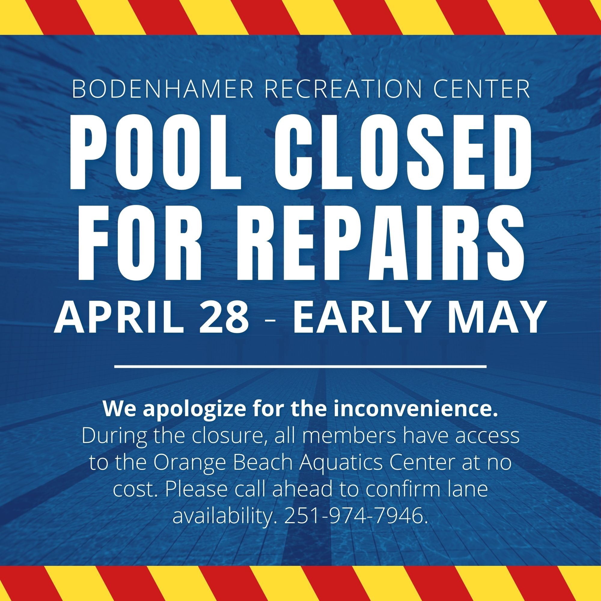 Pool Closure - no date