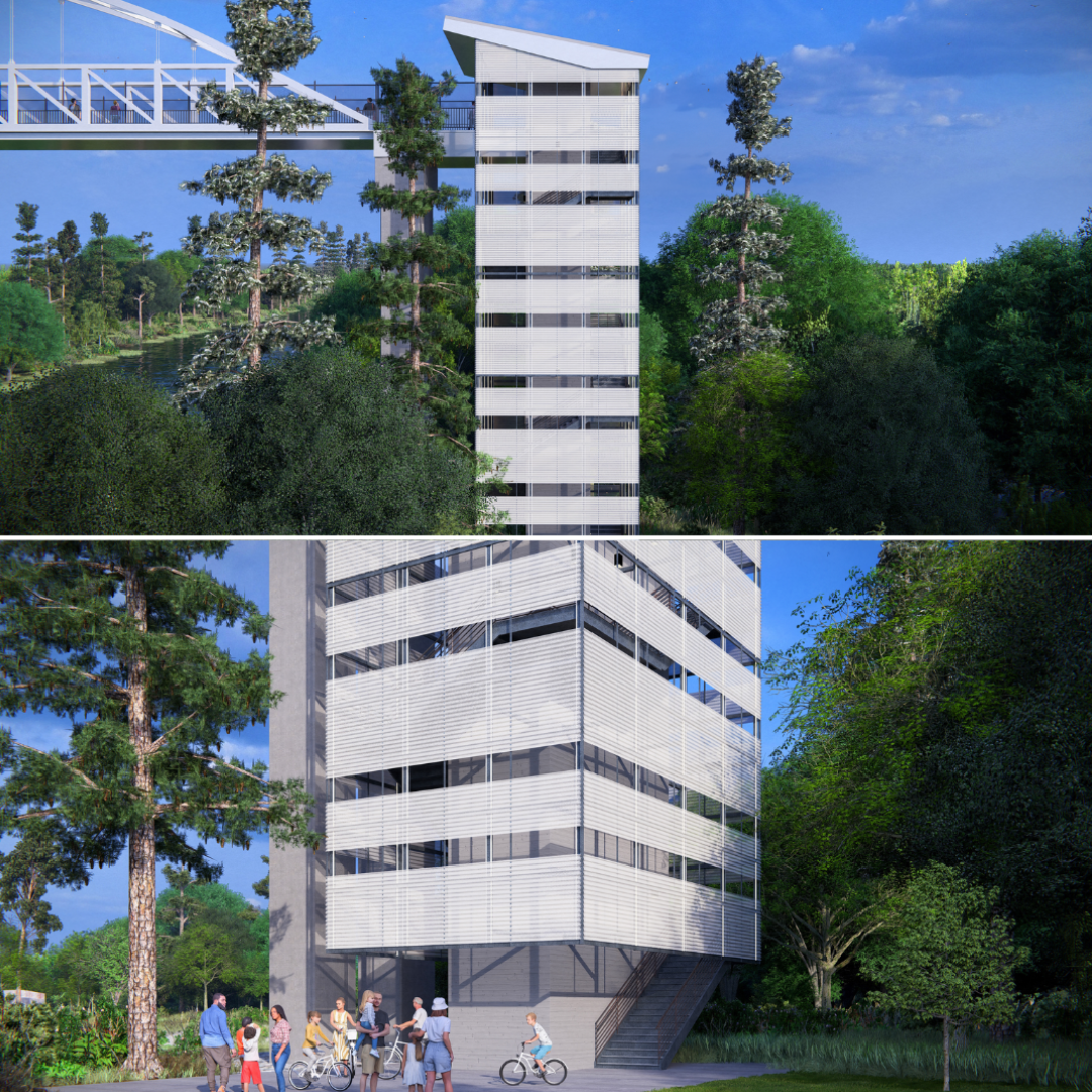 pedestrian bridge renderings