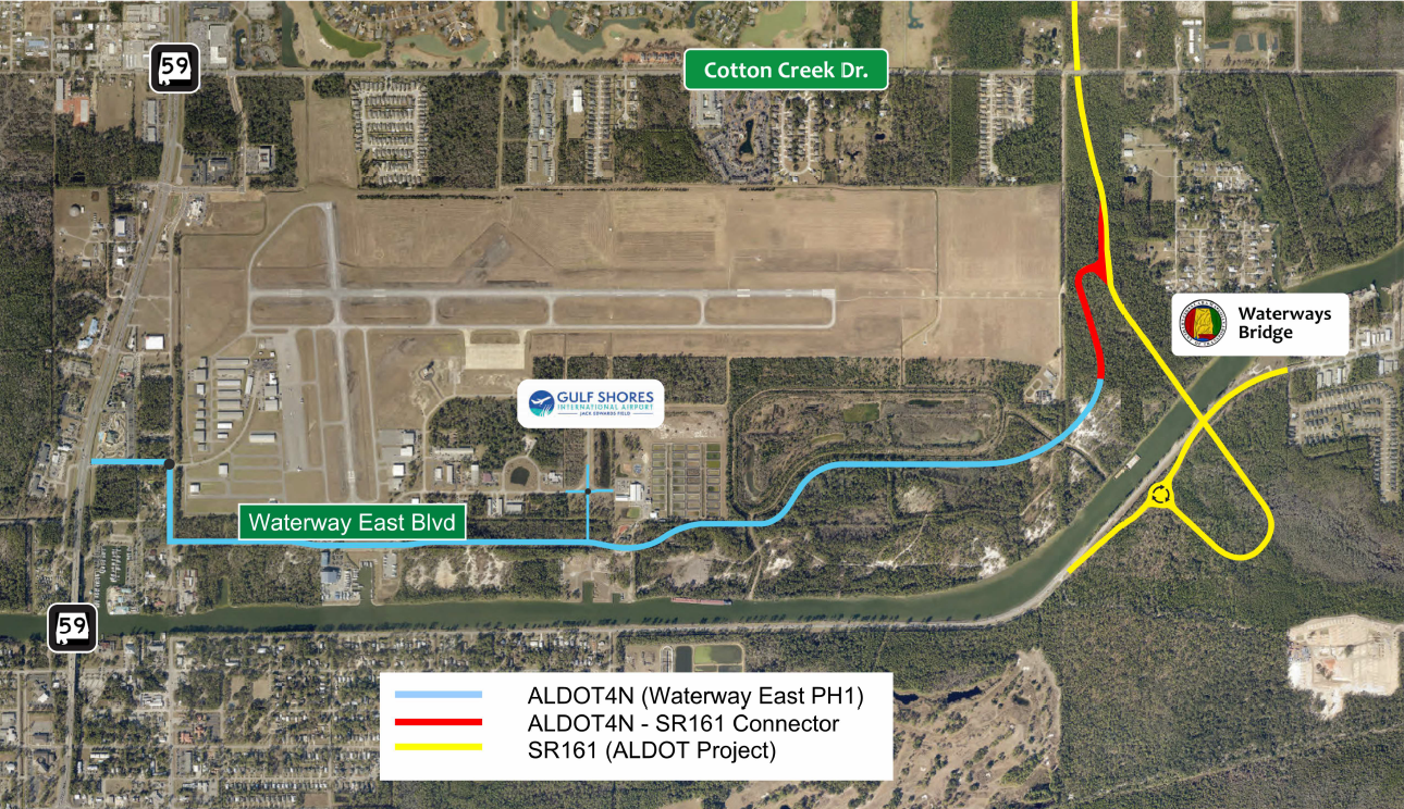 Waterway EAST Connector Map